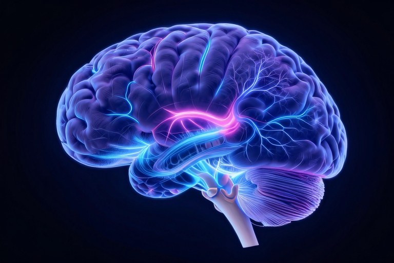 脳の体性感覚野ホムンクルスのイメージ、足と性器の近接を示す模式図、神経科学的背景、educational illustration style