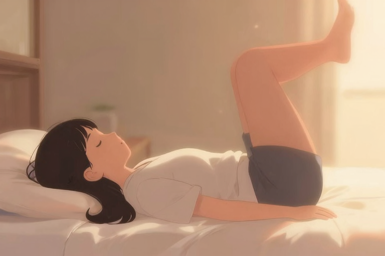 仰向け体位でのアプローチイメージ