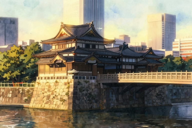 日本橋の老舗街並みと路地のイメージ